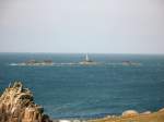 Der Leuchturm auf Longships westlich von Land's End.
(April 2008)