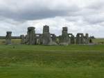 Stonehenge bei Amesbury am 14.07.2009, im Dreieck der Straen A303, A344 und A360 gelegen.