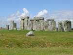 Stonehenge bei Amesbury am 14.07.2009, im Dreieck der Straen A303, A344 und A360 gelegen.