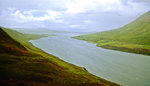 Loch Sligachan auf Isle of Skye. Bild vom Dia. Aufnahme: Juni 1991.