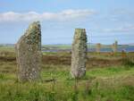 Bei den Standing Stones of Stenness, auf der Hauptinsel Orkney, handelt es sich um eine Kultst�tte aus der Neusteinzeit. Aufnahme vom 13.07.2026.