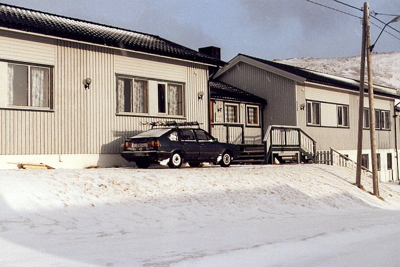 Touristenheim in Skarsvag, wir waren am 21. Mrz 1992 die ersten Gste in dem Jahr.