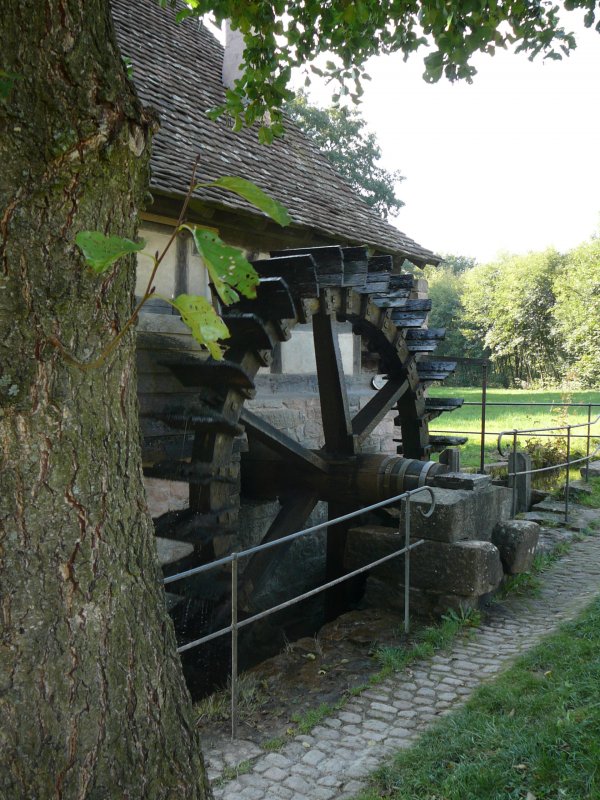 und noch ein Mhlrad im Freilandmuseum Fladungen, Herbst 2008