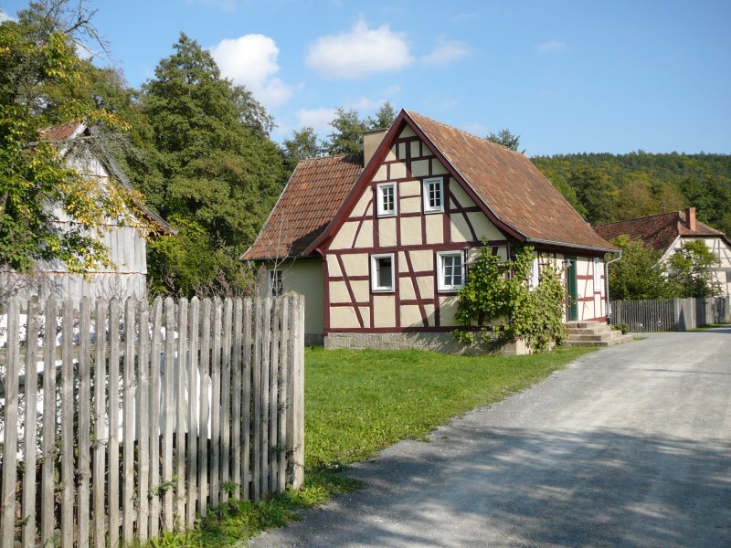 unterwegs im Freilandmuseum Fladungen im September 2008