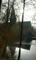 Doppeltes Sonnenlicht am Blautopf.
(Dezember 2008)