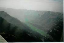 Blick vom Sportflugzeug aus ins Haslital