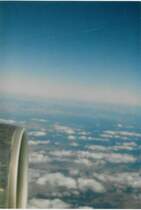 Blick aus dem Flugzeug: Wolken ber Australien