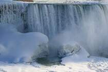 Eisbildung ma gefrohrenen Horseshoe Fall; 25.01.2009