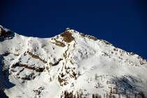 Blick auf den Watzmann bzw, das Watzmannhaus. Aufgenommen von der K�hrointalm im Januar 2009