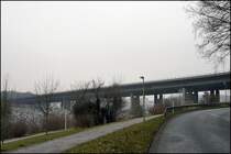 Talbr�cke Seilersee der A46 kurz vor Hemer. (07.02.2009)