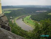 Das schne Elbtal von der Festung Knigstein.
