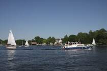 Havel/Tegeler See, Blick von der F�hre nach Tegelort (01.05.2009)