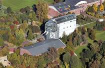 Glaselefant im Maximilian Park Hamm - �stliches Ruhrgebiet - Luftaufnahme 09.10.2004