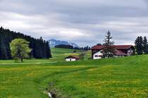 Landschaft hinter Lengenwangen Richtung Fssen