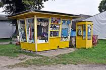 Zeitungskiosk aus DDR-Zeiten im Technikmuseum in Dargen am 11.08.09