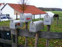 Amerikanische Briefksten in Herne-Holthausen am 8. November 2009. 
