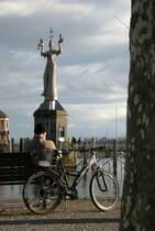 Immer wieder eine Pause und ein Foto wert: Die sich drehende Imperia.
(Dezember 2009) 