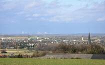 Eifelblick Richtung Norden - �ber Euskirchen, im Hintergrund K�ln-H�rth - 03.12.2009