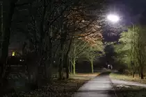 Fu�g�ngerweg in Ebern bei Nacht