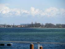 NWM; Blick von der Marina Hohen Wieschendorf nach Osten auf die Hansestadt Wismar 10.04.2010