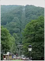 Vom Freizeitpark in Coo f�hrt eine Seilbahn zu einem Aussichtsturm, der einen wunderbaren �berblick auf die belgischen Ardennen gew�hrt. 03.08.10