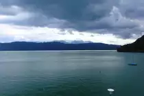 Der Walchensee vor bedrohlicher Wetterlage am 25.07.2010