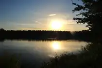 Sonnenuntergang �ber den Blauen See im Lehrte um 20:10 Uhr.