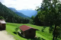 Blick aufs Berchtesgadener Land von Sch�nau a.K�nigssee aus.  14.8.2010