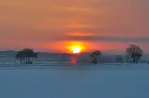 Sonnenuntergang in der Voreifel bei Euskirchen - 03.12.2010