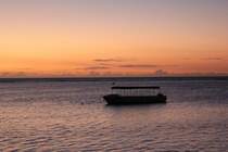 Sonnenuntergang am Flic en Flac Strand. Aufnahmedatum: 31.12.2010