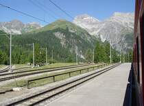 In der Bergwelt der Schweizer Alpen im Juli 2008