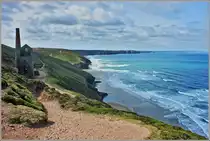 Hier wurde einst bei Wind und Wetter Zinn abgebaut: die ehemalige Mine Wheal Coates.
(13.05.2011)