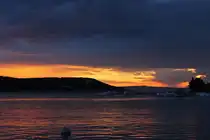 Eine interessante Lichtstimmung gab es am Abend des 08.06.2011 auf der Insel Rab, als einige Gewitterwolken am Himmel waren und die Sonne gerade unterging.