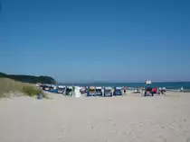 Baabe, Seebad auf der Insel R�gen, so einen Tag w�nschen sich die Badeg�ste, Juli 2006