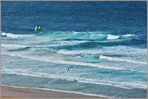 Es braucht Wind, Wellen und eine starke Hand um beim Windsurfen erfolgreich voran zu kommen.
(14.05.2011) 