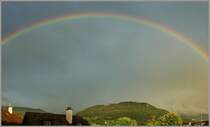 Ein Regenbogen �ber der Region von Blonay
(08.08.2011)
