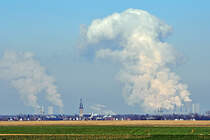 RWE-Kraftwerkdampf bei Niederau�em - 06.02.2012