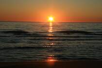 Sonnenuntergang im Tyrrhenischen Meer bei Anzio; 11.01.2012