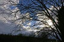 Abendliche Stimmung, nur noch wenige Augenblicke bis zum Entz�nden des Osterfeuers in Braunlage, Zeit f�r diesen Schnappschu� (7.4.2012).
