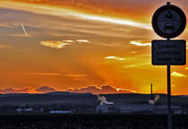 Abendstimmung bei Bad M�nstereifel, kurz vor Sonnenuntergang - 10.12.2011