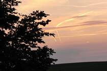 Abendlicher Wolkenhimmel an einem Feldrand bei Bischwind a.R., aufgenommen am 30.5.2012