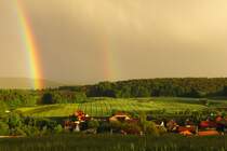 Regenbogen ber Bischwind a.R., aufgenommen am 15.05.2012 am  Weinberg 