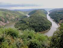 SAARSCHLEIFE vom Aussichtspunkt Cloef (vielleicht ist bis zum n�chsten Besuch das Geh�lz im Vordergrund etwas ausgelichtet); 120826