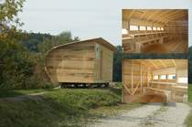 Thurauen / Neu erstelltes Beobachtungsversteck oberhalb der  Sch�niwiese  (18.09.2012)