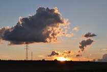 Sonnenuntergang �ber der Eifel - 28.08.2012