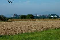 Blick auf Breisach, im Hintergrund die Vogesen, Sept.2012