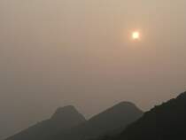 Sonnenuntergang in Shanhaiguan.