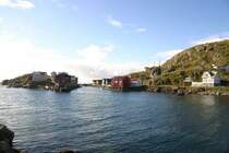 Blick auf den Fischerort Nyksund auf der Insel Lang�ya.