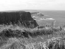 Die Faszination der pr�chtigen Antrim K�ste kommt auch auf einem S/W Bild zur Geltung. 
  