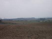 Blick auf einige kleinere Berge in der N�he von Bruchsal am 3.4.13